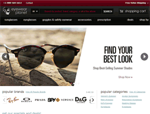 Tablet Screenshot of eyewearplanet.com